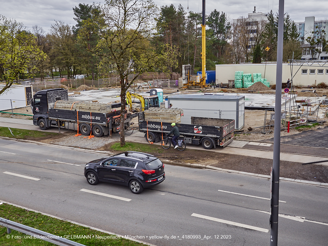 12.04.2023 - Baustelle Haus für Kinder in Neuperlach